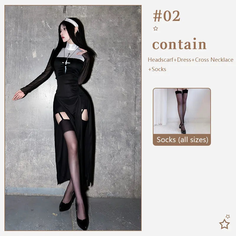 Halloween Sexy Nun Costume