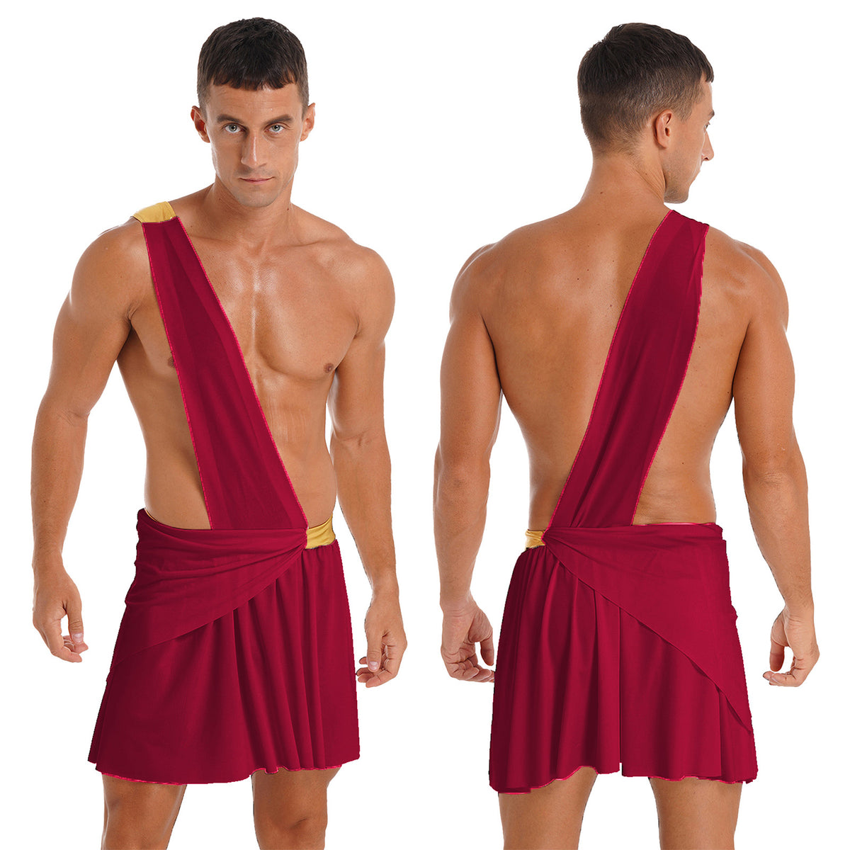 Adult Male Ancient Greco-Roman Warrior Gladiator Costume Halloween