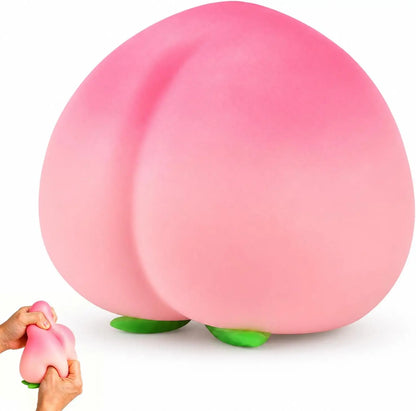 6 inch Peach Squishy, Jumbo Squeezy Fruit Stress Ball,