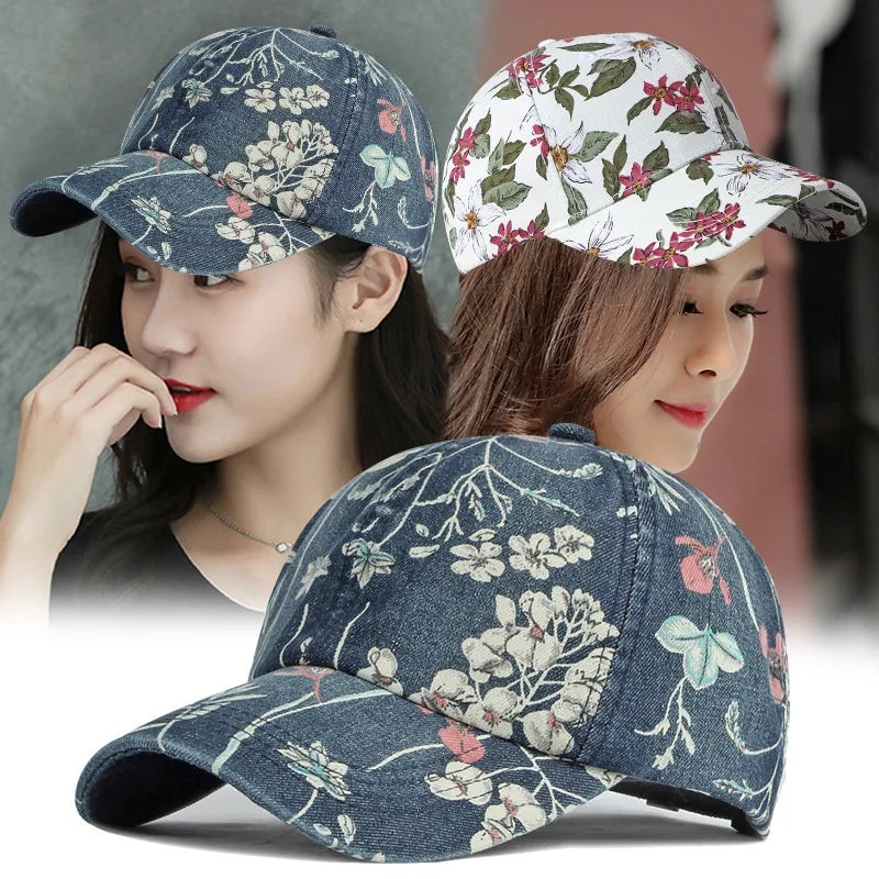 35 Designs of Boho Washed Denim Baseball Caps