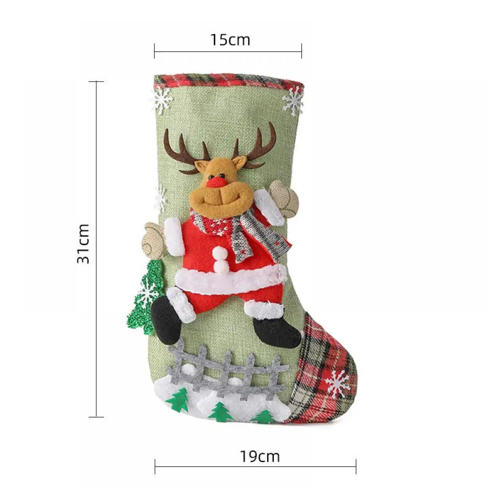 Christmas Hanging Canvas Stockings
