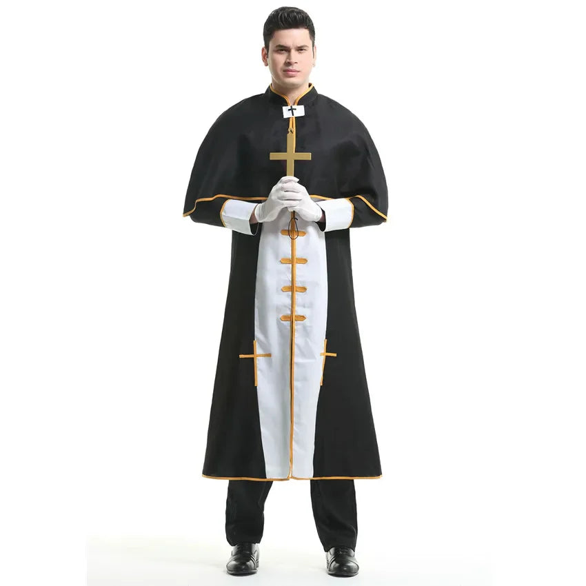 Medieval Cosplay Priest and Sexy Nun  Costume