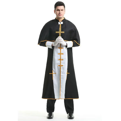 Medieval Cosplay Priest and Sexy Nun  Costume