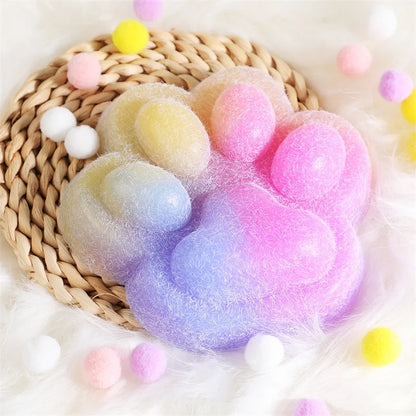 Giant Cat Paw Squishies Ultra Soft Taba in 4 colors, Large 5 in by 5 in and 1 inch tall