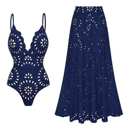 One Piece Swimsuit and Skirt Women's Beachwear or Casualwear