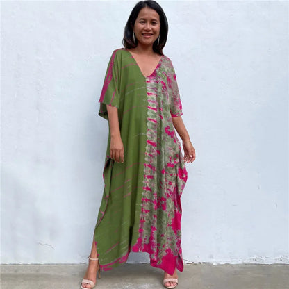 Beautiful Plus Size Women Casual Caftan Dress Swimwear or Casual or Lounging wear