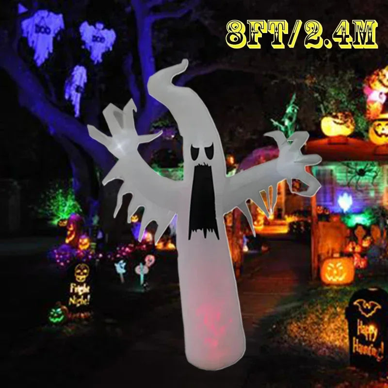 Halloween Inflatable Archway Built-in LED Light Pumpkin Prop Outdoor Decoration
