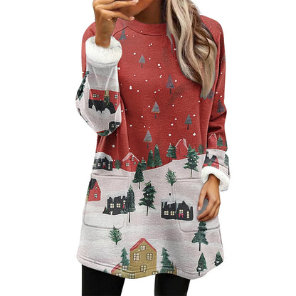 Casual Fleece Sweatshirts Women 15 prints or solids to choose from, with Pockets