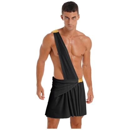Adult Male Ancient Greco-Roman Warrior Gladiator Costume Halloween