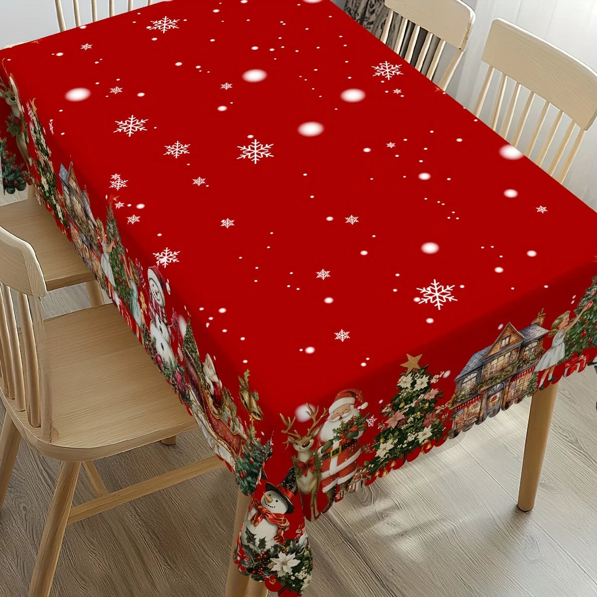 Santa and Friends Tablecloth