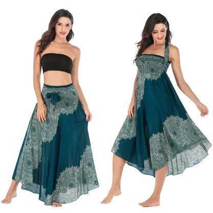 34 Different Designs of this Long Boho Bottom Lifts to Top Skirt, Vintage, Casual. 34 Different Designs