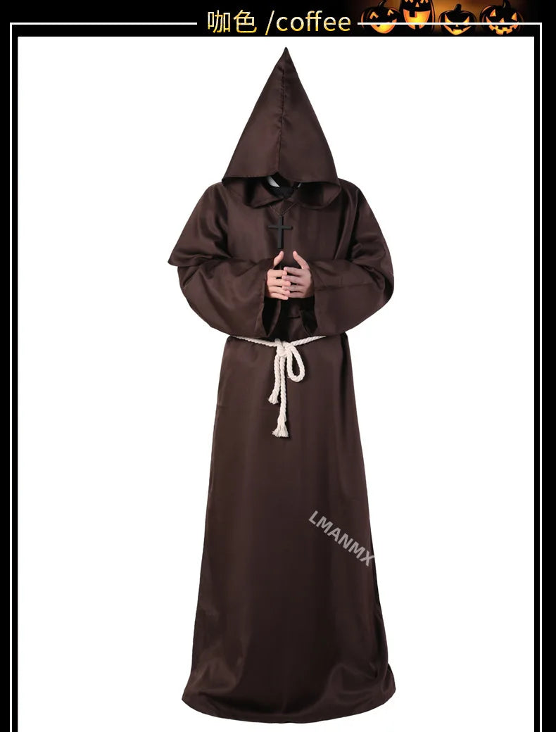 Medieval Monk Robes, Wizard Costumes, Priest Costumes