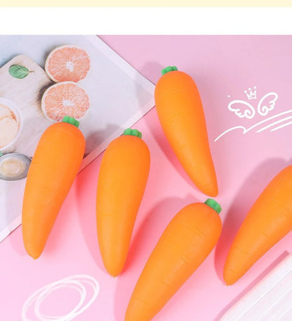 Carrot Stretch Squeeze Toy Soft Elastic, Stress Relief,  Fidget Toy Sensory Decompression Toy for Kids and Adults