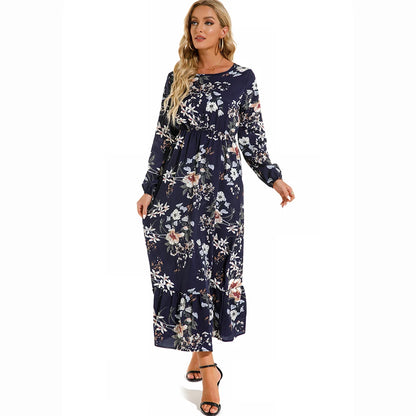 Bohemian Casual Full Sleeve High Waisted Maxi Dress. 20 different designs. S,M, L, XL