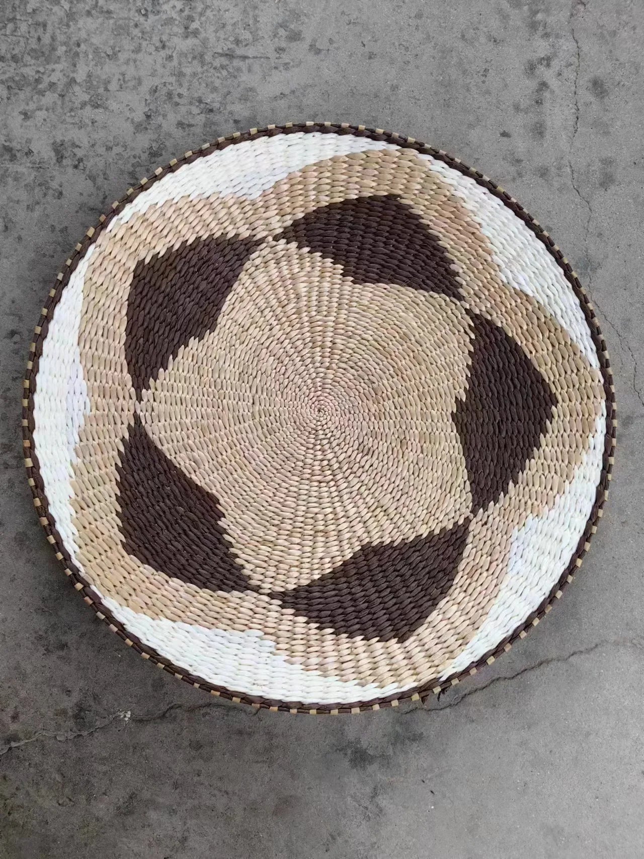 Boho Hand Woven Wall Basket Hanging, Decorative, Rustic, and unique in any room