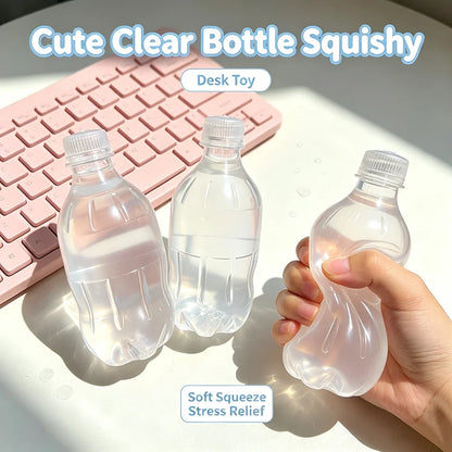 Transparent Water Bottle Squishy,  Slow Rising Stress Relief, Good for Decompression, A Great Desk Gift