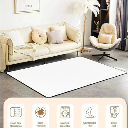Boho Floral Rug Botanical Vine Pattern Patio Indoor Outdoor Decor Carpet