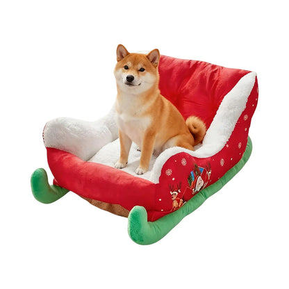Washable Dog Christmas Sled Anti-slip bottom for Small, Medium, Cats, Dogs, Christmas Decor