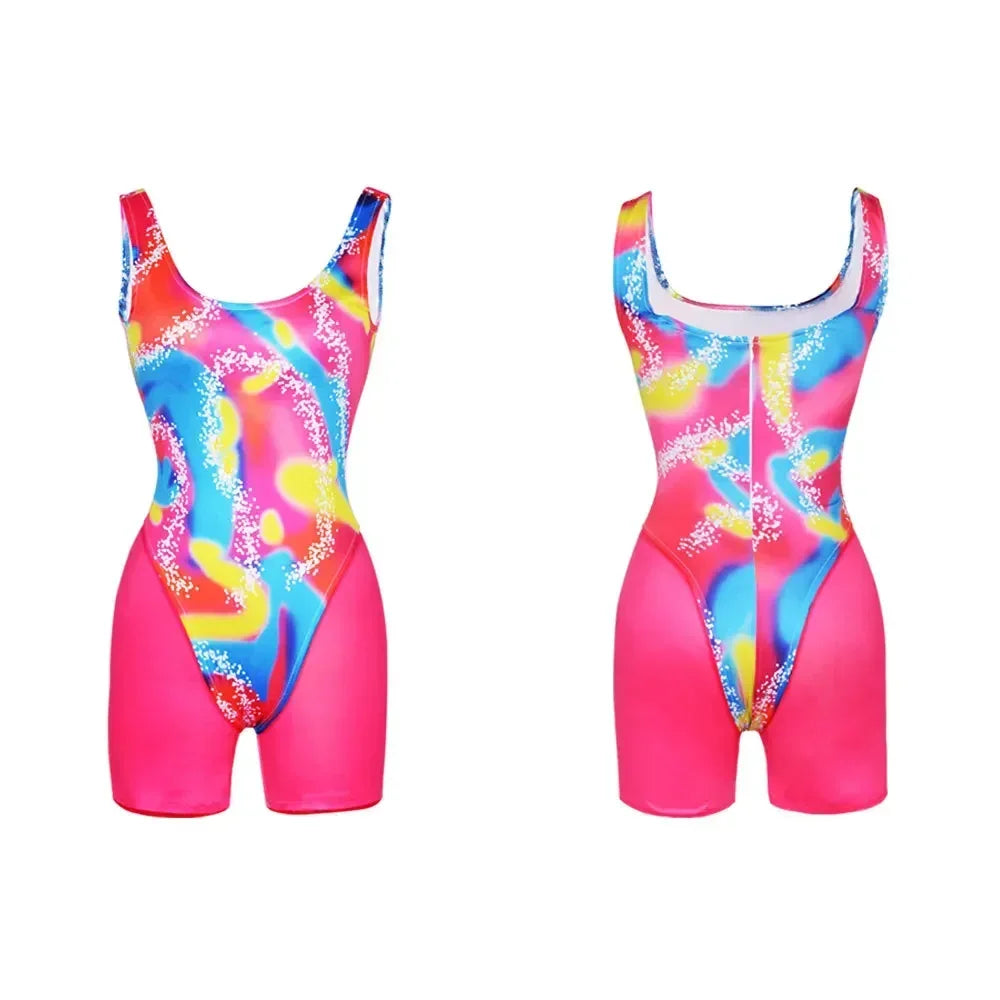 80s Workout Costume for Halloween Includes Hat, Women's Top, Shirt, Shorts