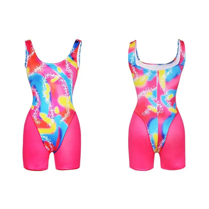 80s Workout Costume for Halloween Includes Hat, Women's Top, Shirt, Shorts