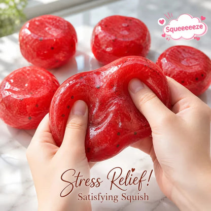 Handmade Watermelon Slushy Squishy Toy Soft Slow Rebound Stress Relief