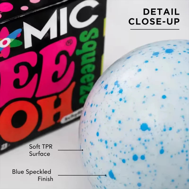 Needoh Snow Ball Crunch Squishy Fidget, Sensory Toy, Anxiety Relief Stress Ball