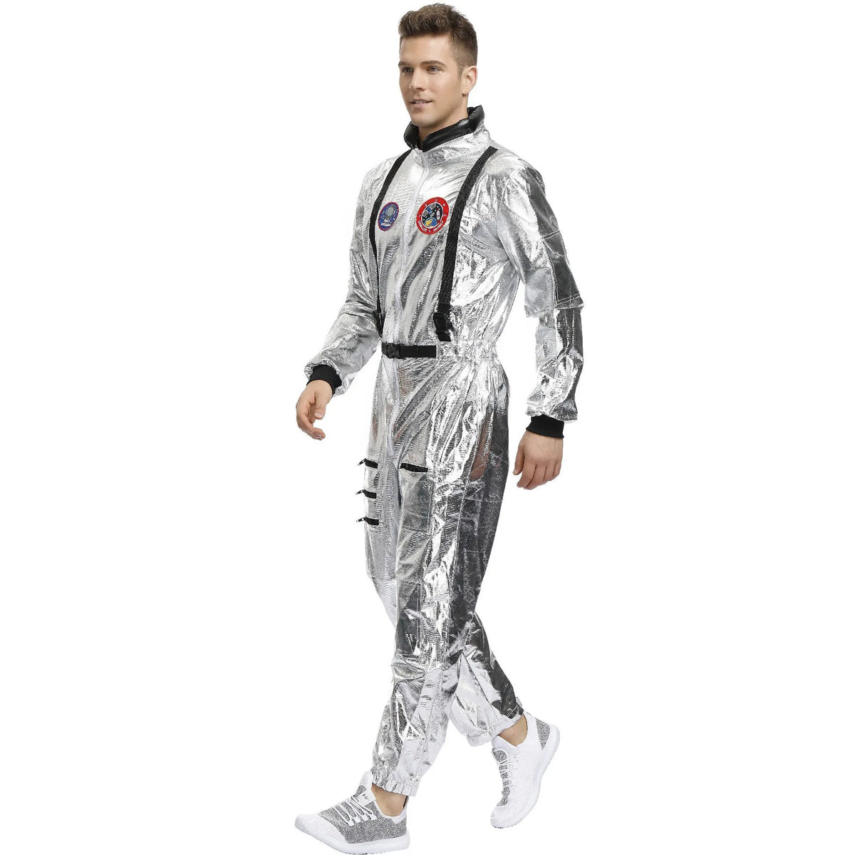 Adult and Children Astronaut Costumes, Couples Spaceman Cosplay Space Suit, Halloween Family Party Dress Up