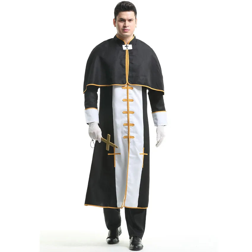 Medieval Cosplay Priest and Sexy Nun  Costume