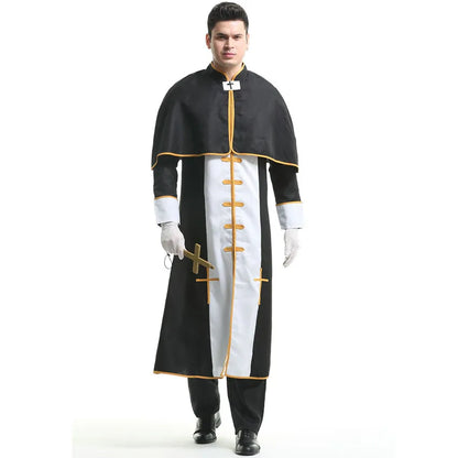 Medieval Cosplay Priest and Sexy Nun  Costume