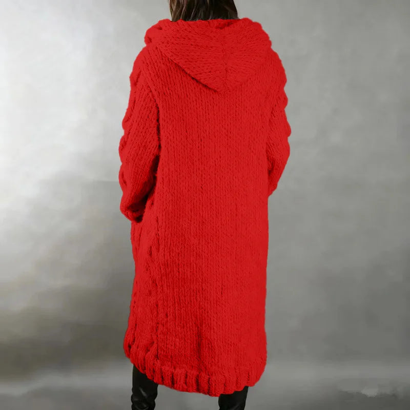 15 Colors, Oversized S-5XL Women Loose Knitted Sweaters, Thick Long Sleeve, Pocket, Buttons