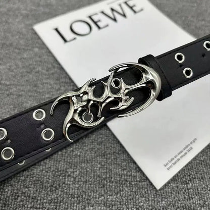 Plus sizes up to 51 Inches Riveted PU Leather Punk Belt For Men and Women