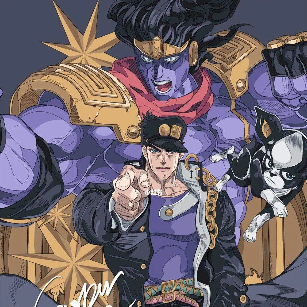 JoJo's Bizarre Adventure Jotaro Kujo Cosplay Costume Black Coat Jacket