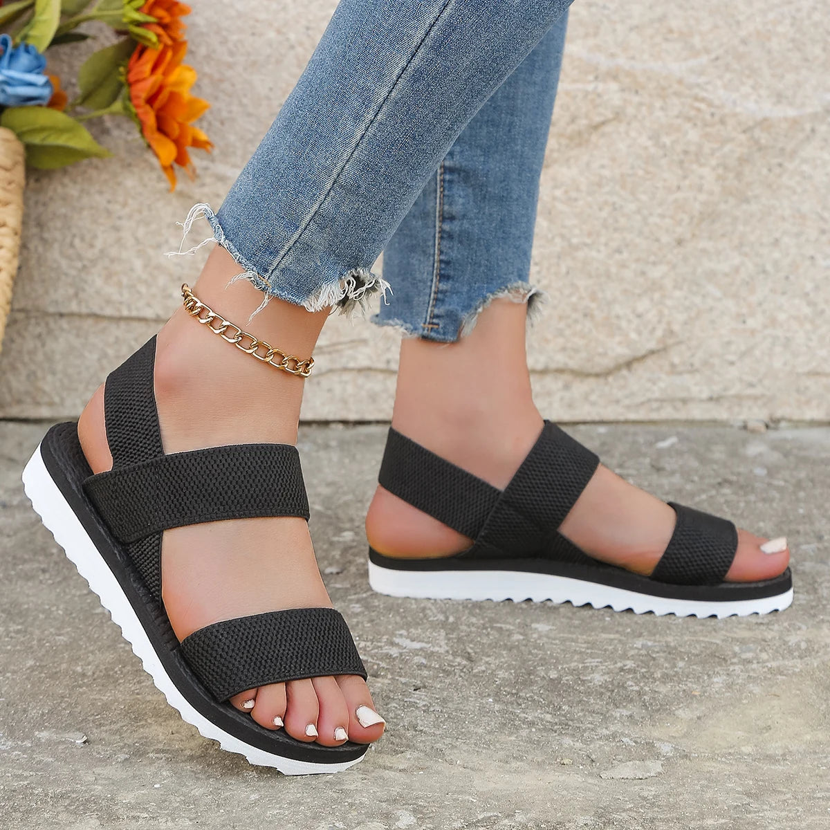 Strappy Boho, Comfortable, Anti-Slip Sandals