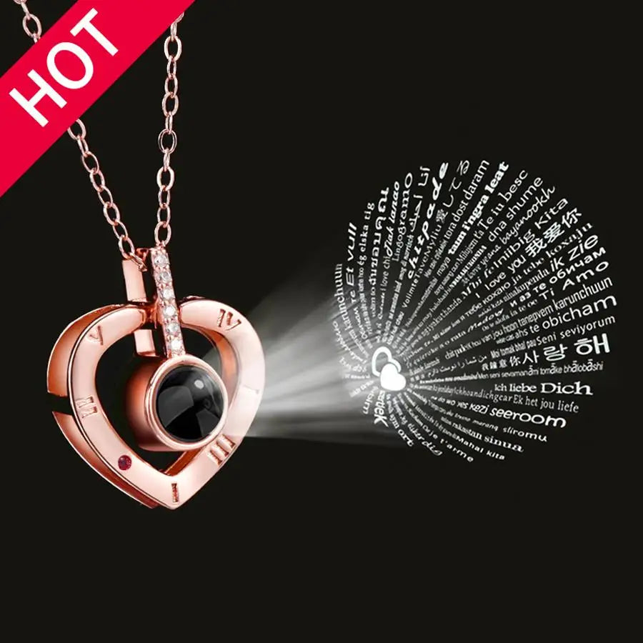 100 Languages I Love You Projection Pendant. In 33 different designs