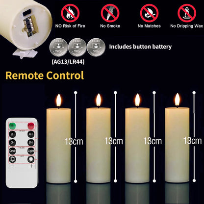 Remote Control LED Pillar Candles With Battery Electronic Candle Lights (Bulk orders up to 160 available)