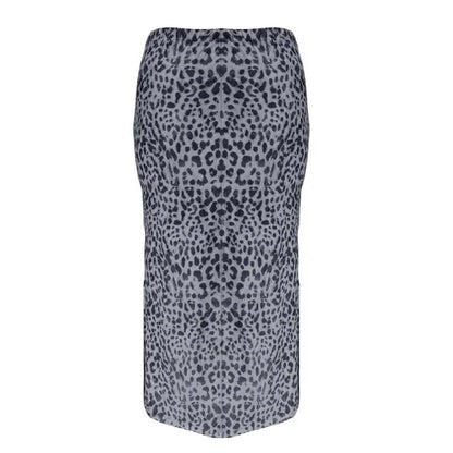 Size 1XL-5XL  Leopard Printed Midi Skirt in 5 Colors
