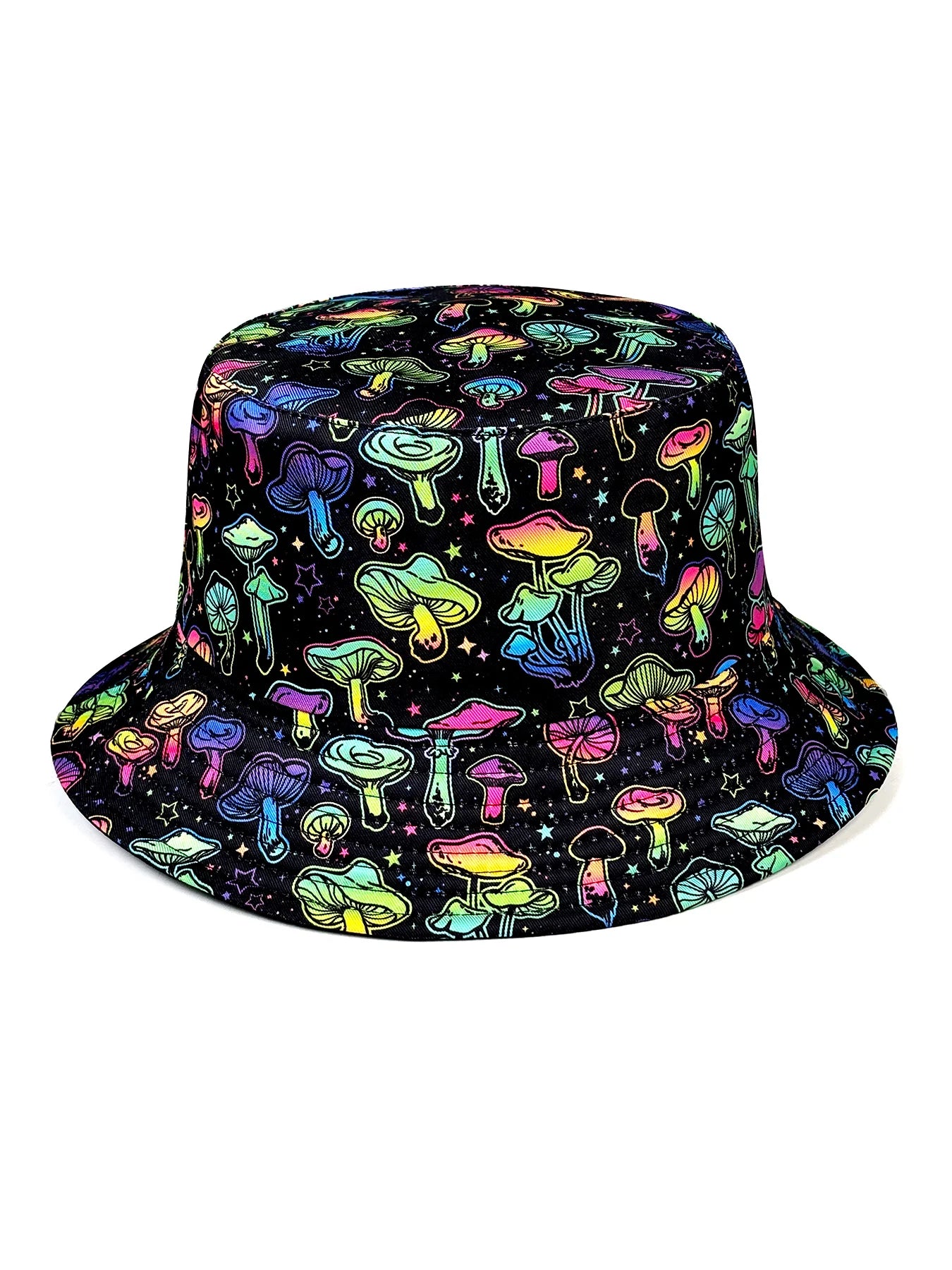 Perfect Reversible Dreamy Colorful Mushroom Bucket Hat