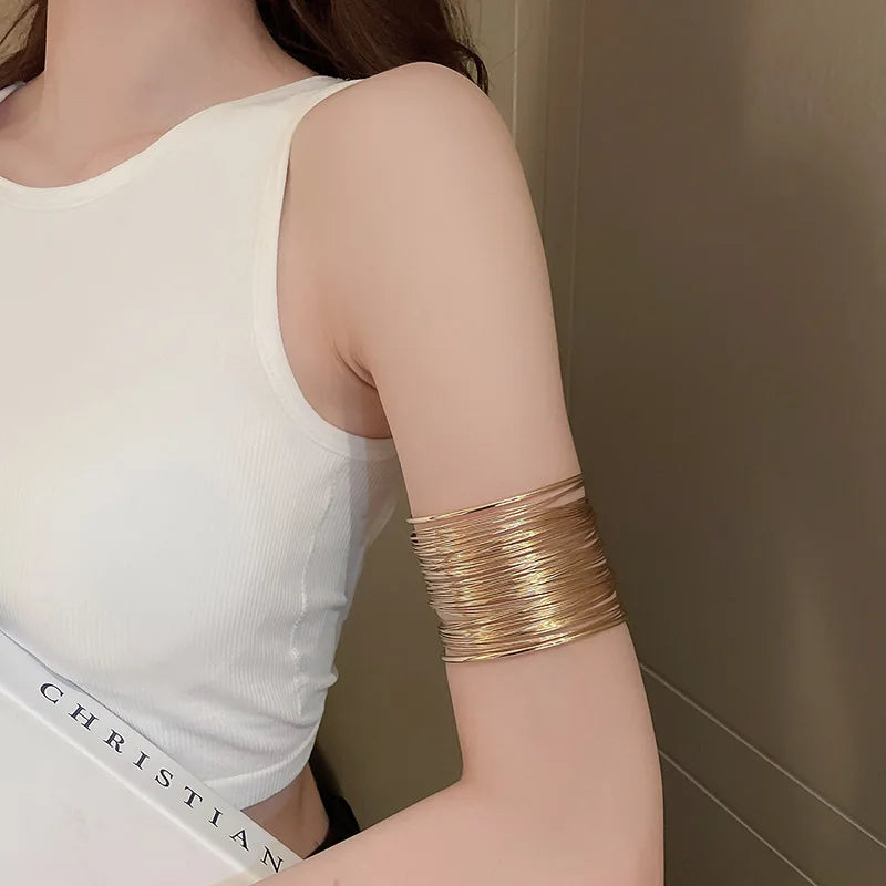 Bohemian Metal Starfish Open Arm Bracelet String Leaf Wave Flower  (7 other designs)