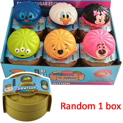 Colorful Simulated Dumpling Squishies Stress Reliever Toy