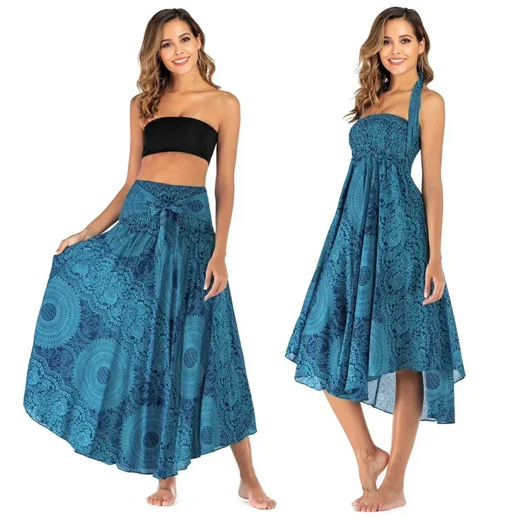 34 Different Designs of this Long Boho Bottom Lifts to Top Skirt, Vintage, Casual. 34 Different Designs