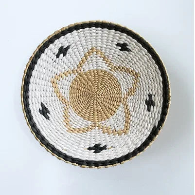 Boho Hand Woven Wall Basket Hanging, Decorative, Rustic, and unique in any room