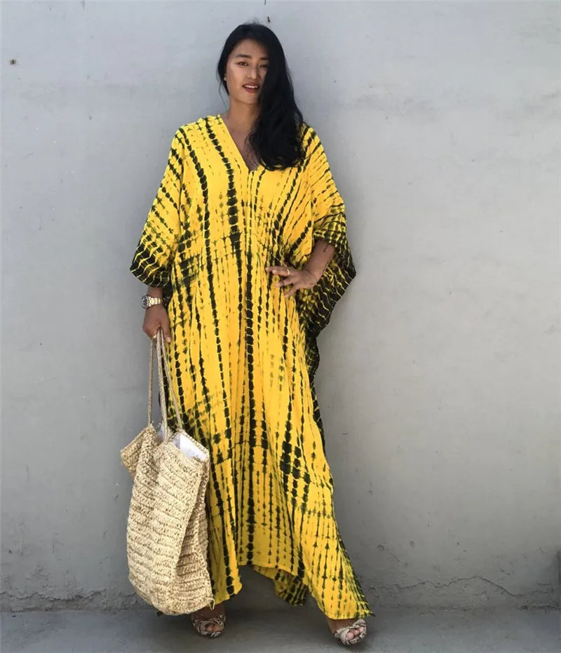 Beautiful Plus Size Women Casual Caftan Dress Swimwear or Casual or Lounging wear