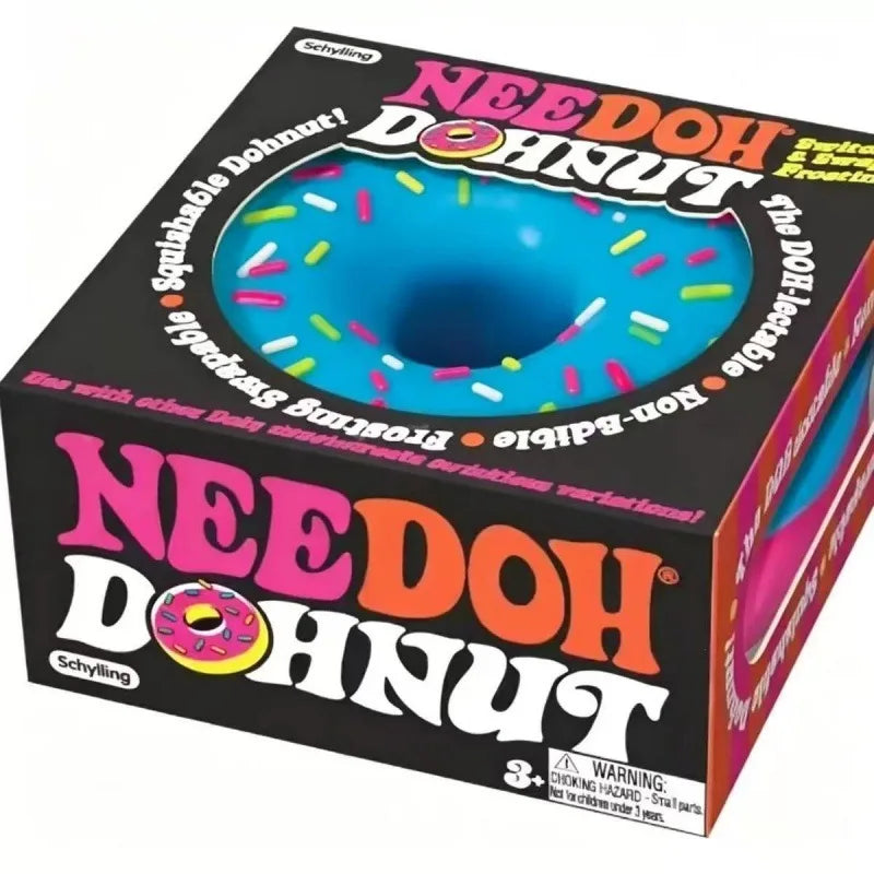 NeeDoh Jelly Donut Squeeze Toy, Stress Relief Squishy with Slow Rebound