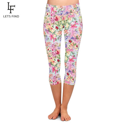 Mid Calf Capri Leggings Up to 3XL