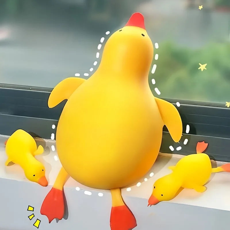 Squishy Antistress Duck Fidgets, Cute Decompression Devices, Various sizes and colors