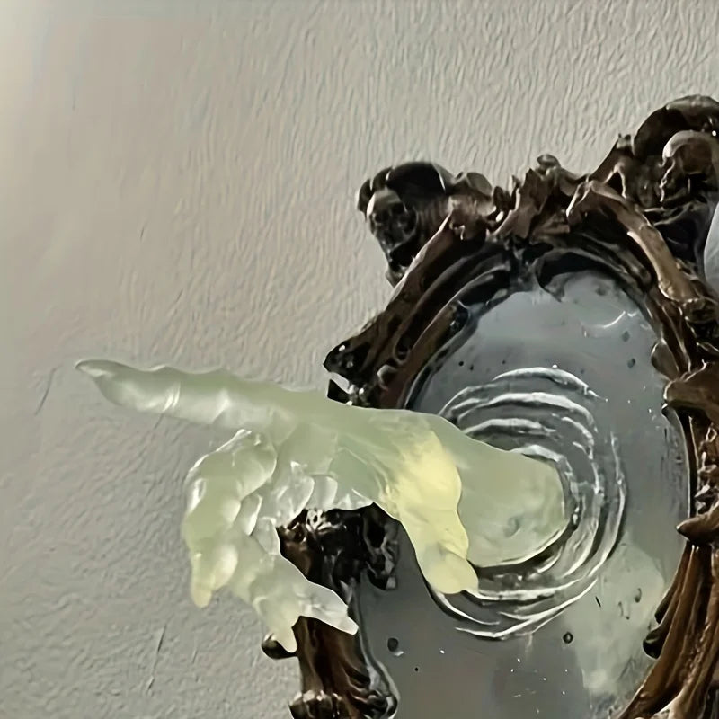 Glowing Gothic Resin Devil's Hand Wall Decoration: Also Ghosts in The Mirror