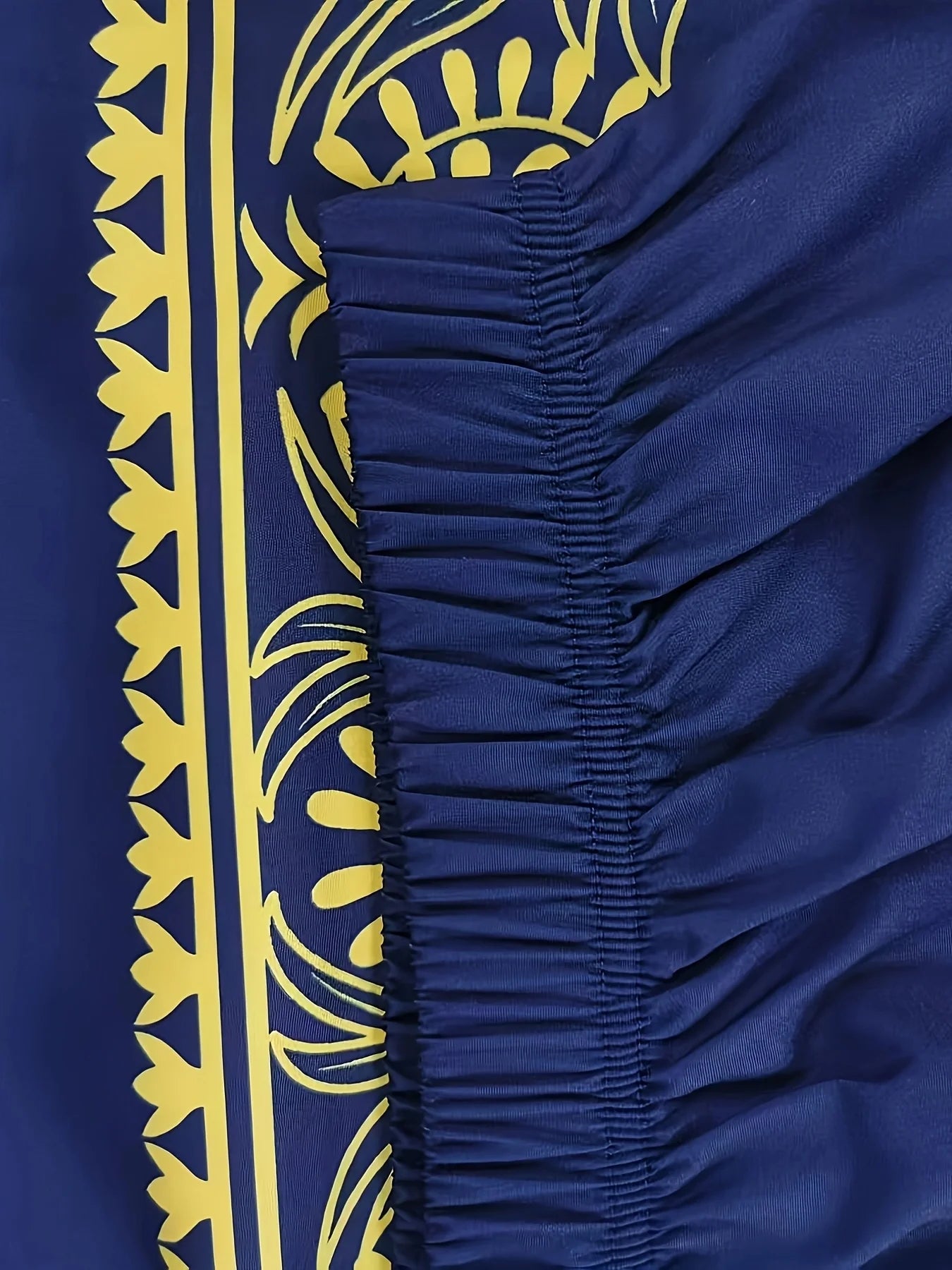 Plus-size to 5XL  Egyption-like Print . Elastic Waist, Comes in 3 Colors