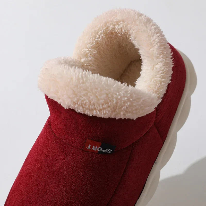 Casual House Shoes For  Indoors or Outdoors, Warm Cotton Plush Padded Slippers