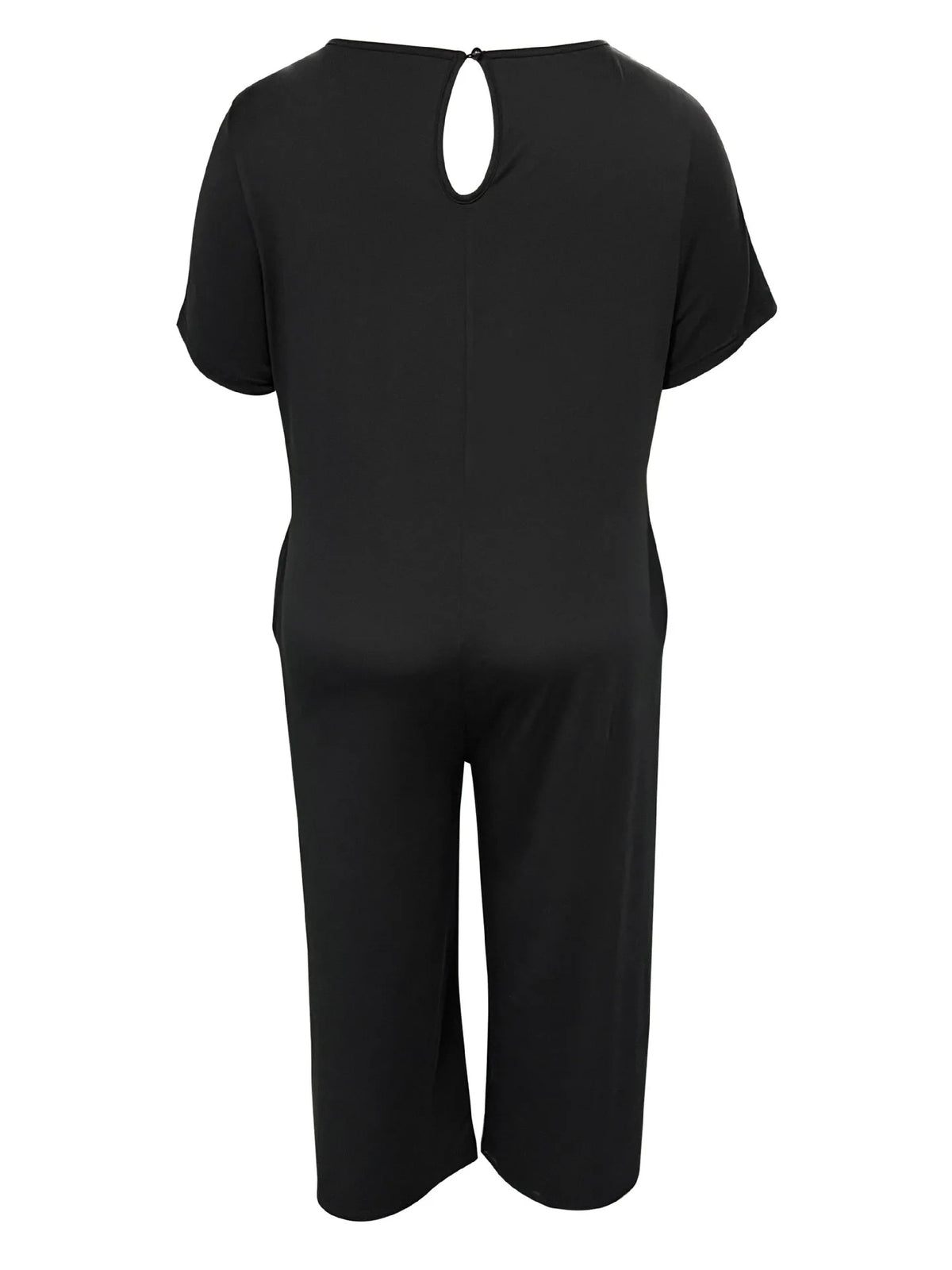 Sizes to 5XL  Jumpsuit, Short Sleeve, U neckline, with pockets. 5 colors