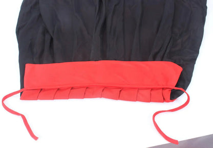 Halloween Women/Men's Hooded Cape Black and Red Reversible